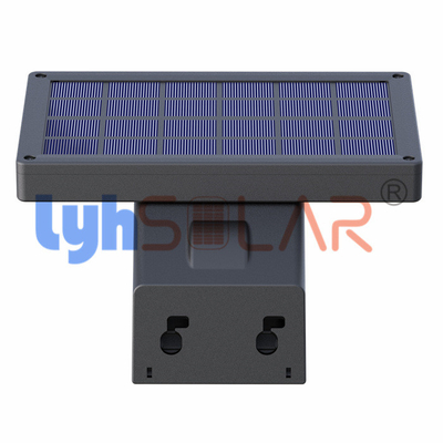 Black Motion Sensor Solar Deck Lights 5W 3000K CCT For Garden Decorative Lighting