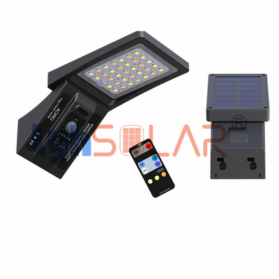 Remote Control Solar Deck Lights Outdoor 6500k 360Lm With 34pcs High Bright Led