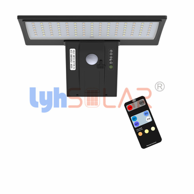 Outdoor Solar Sensor Wall Lights Black 4.2W ABS And PC Anti Corrosion Interaction Wall Lamp